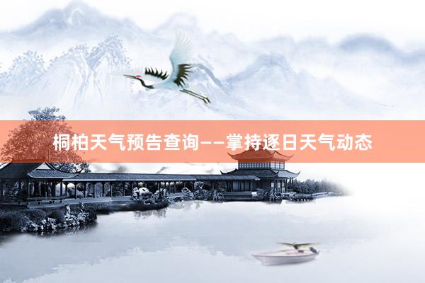 桐柏天气预告查询——掌持逐日天气动态